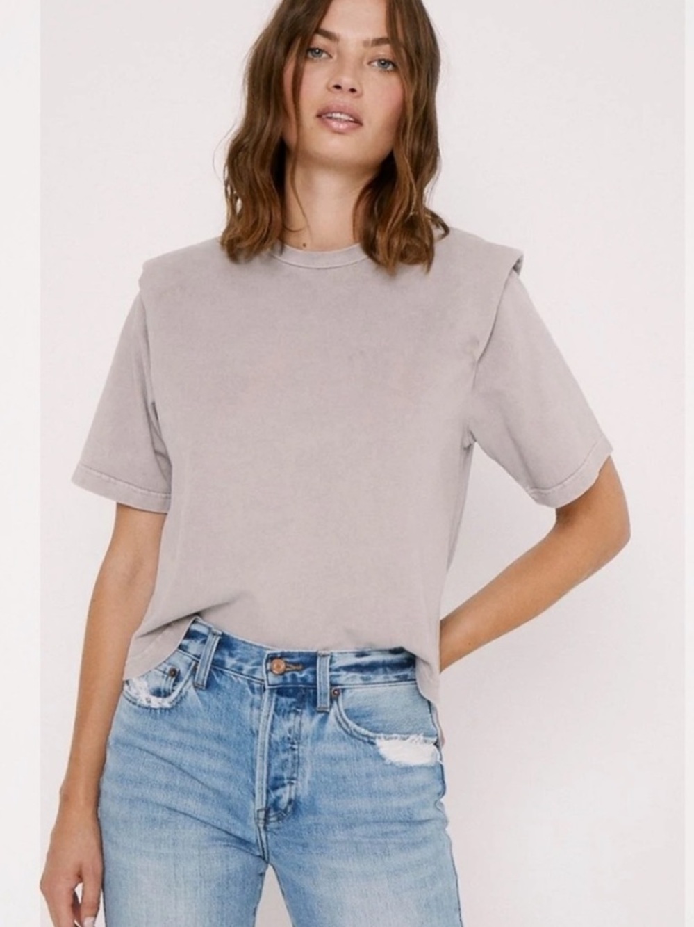 Pistola Brileigh padded shoulders T-shirt, medium